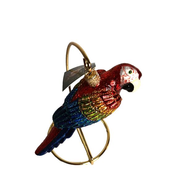 Old World Christmas Tropical Parrot Bird Glass Christmas Ornament 2018 New w Tag - Picture 6 of 13